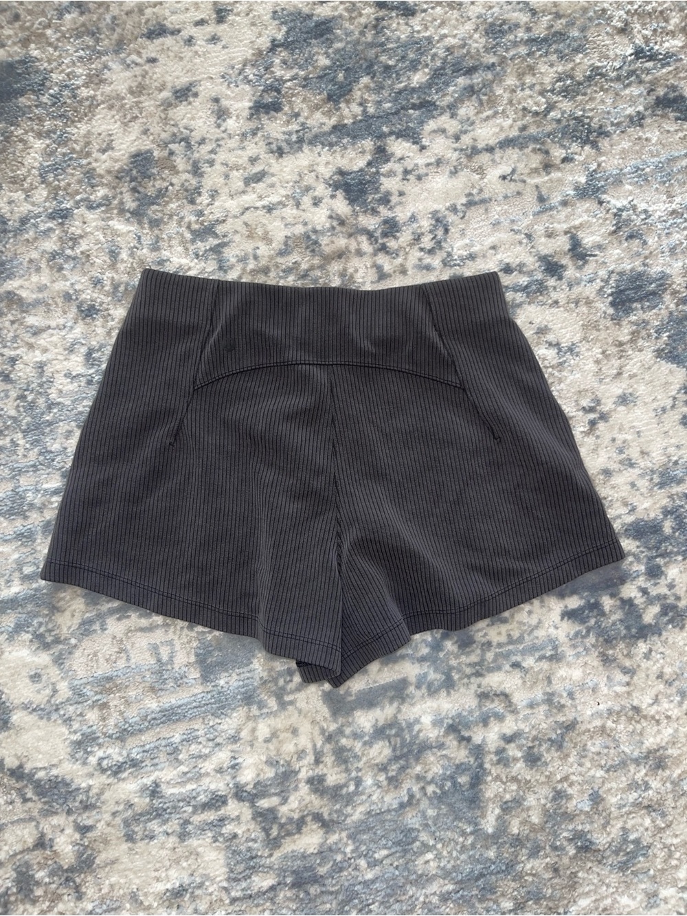 Lululemon Black Ribbed Shorts - Picture 3 of 4